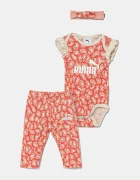 Puma Бебешки памучен комплект MINICATS ESS ANIMAL Newborn 3-Piece Set