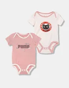 Puma Бебешко боди от памук MINICATS Newborn 2-Pack Graphic Bodysuit Set INF (2 броя)