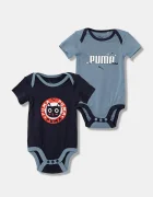 Puma Бебешко боди от памук MINICATS Newborn 2-Pack Graphic Bodysuit Set INF (2 броя)