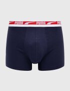 Puma боксерки мъжки от памук с еластан Everyday Logo 2 броя тъмносини 938325