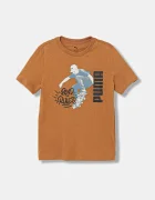 Puma Детска памучна тениска MID90s Graphic Tee I B