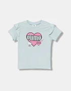 Puma Детска памучна тениска X HELLO KITTY & FRIENDS Ruffle Tee