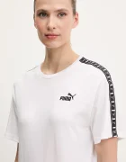 Puma Памучна тениска дамска в бяло 685009
