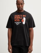 Puma Памучна тениска Junior Varsity Tee в черно с принт 692306