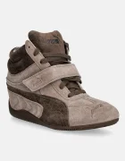 Puma Speedcat Wedge маратонки дамски от велур кафяви 407878