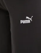 Puma Спортен панталон Essential Logo в черно с меланжов десен 682428