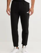 Puma Спортен панталон Essential Sweatpants мъжки в черно с изчистен дизайн 682606