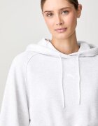 Puma суичър с качулка дамски от памук Essentials Cropped Balloon сив 636671