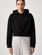 Puma суичър с качулка дамски с памук HER черен 694027
