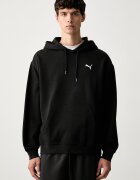 Puma суичър с качулка мъжки с памук Essentials Elevated черен 694309