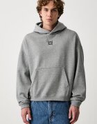 Puma суичър с качулка мъжки с памук FUNDAMENTALS сив 694546