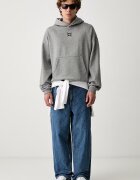 Puma суичър с качулка мъжки с памук FUNDAMENTALS сив 694546