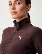 Puma суичър с цип дамски Essentials Slim кафяв 634323