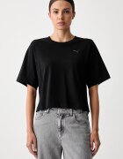 Puma тениска дамска от памук HER черна 694030