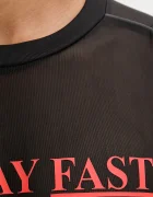 Puma Тениска в черно с десен 632505