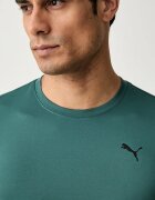 Puma тениска за трениране мъжка Essentials Solid cat Tee тюркоазена 525908