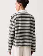 rag & bone блуза с дълги ръкави дамска от памук Kelly зелена RE5M32PT3KW