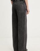 rag & bone дънки wide leg дамски Logan черни RJ2525H1FAN