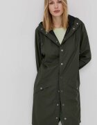 Rains Яке 12020 Long Jacket в зелено с преходна изолация