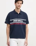 Red Bull Racing x Pepe Jeans Памучна тениска с яка MOTO PANEL POLO