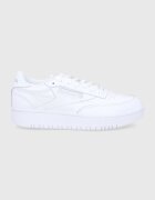 Reebok Classic Кожени обувки Club C Double GW0854 в бяло с равна подметка GW0854.100006321