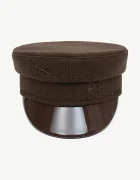 RUSLAN BAGINSKIY каскет дамски от вълнена материя Wool-blend Baker Boy Cap кафяв KPC09-WP-LK