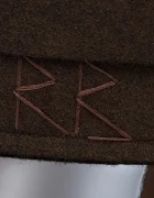 RUSLAN BAGINSKIY каскет дамски от вълнена материя Wool-blend Baker Boy Cap кафяв KPC09-WP-LK