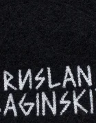 RUSLAN BAGINSKIY каскет дамски от вълнена материя Wool-blend Ivy Cap черен IVC033-WP-FL