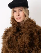 RUSLAN BAGINSKIY каскет дамски от вълнена материя Wool-blend Ivy Cap черен IVC033-WP-FL