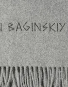 RUSLAN BAGINSKIY шал дамски от вълна Wool Scarf сив SKR031-MW-FLTL