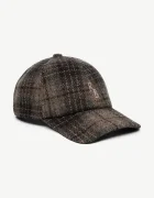 RUSLAN BAGINSKIY шапка с козирка дамска от вълна Print Baseball Cap кафява BSB09-W-PLD