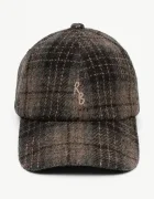 RUSLAN BAGINSKIY шапка с козирка дамска от вълна Print Baseball Cap кафява BSB09-W-PLD