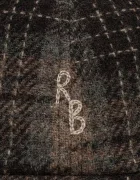 RUSLAN BAGINSKIY шапка с козирка дамска от вълна Print Baseball Cap кафява BSB09-W-PLD