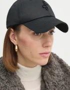 RUSLAN BAGINSKIY Шапка с козирка Monogram-embellished Baseball Cap в черно с изчистен дизайн BSB033-CP-PWRB