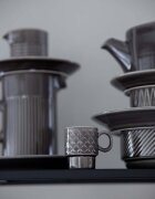 Sagaform Комплект чаши за еспресо Coffee & More 100 ml (4 броя) в сиво