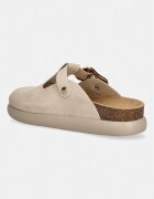 Scholl чехли сабо дамски от велур FLORA бежови F007601171