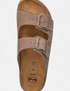 Scholl Велурени чехли NOELLE в бежово с платформа F012182361