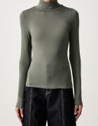 Scotch  Soda блуза с дълги ръкави дамска от лиосел зелена U9B01755T