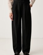 Scotch  Soda панталон дамски с лиосел Quinn черен с висока талия ULH01704F