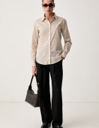 Scotch  Soda панталон дамски с лиосел Quinn черен с висока талия ULH01704F