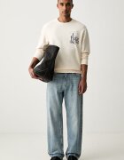 Scotch  Soda суичър мъжки от памук бежов 183456