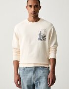 Scotch  Soda суичър мъжки от памук бежов 183456