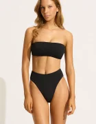 Seafolly долнище на бански бразилиана дамско високо черно 40609-861