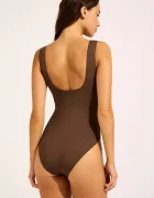 Seafolly цял бански дамски DD кафяв 11098DD942