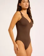 Seafolly цял бански дамски DD кафяв 11098DD942
