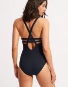 Seafolly цял бански дамски Deep V тъмносин 10634-942