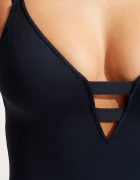 Seafolly цял бански дамски Deep V тъмносин 10634-942