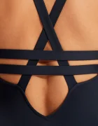 Seafolly цял бански дамски Deep V тъмносин 10634-942