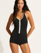 Seafolly цял бански дамски Retro черен 11171-072