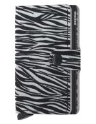 Secrid Кожен портфейл Miniwallet Zebra Light Grey